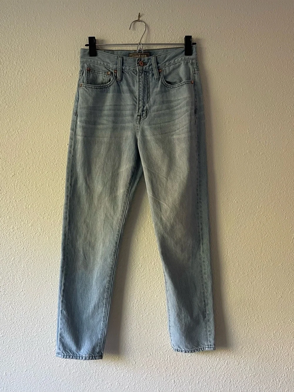 J.Crew Point Sur Denim Jeans Women’s 26 Light Wash High Rise Straight Leg